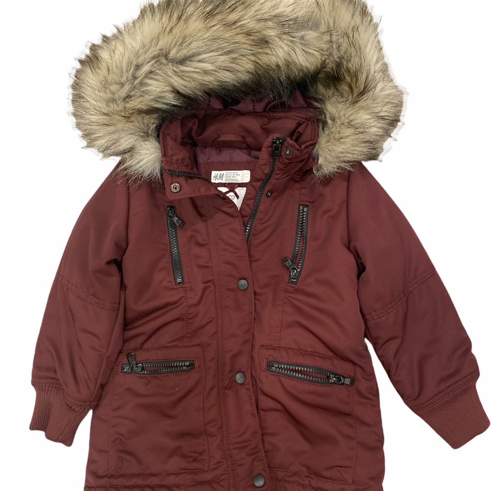 SOLD H&M Toddler Parka Jacket with Faux Fur